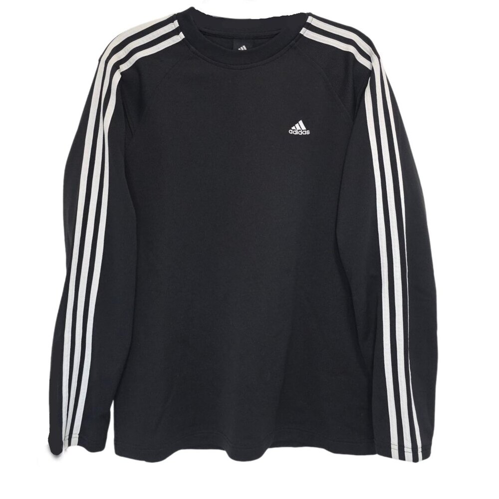 1400 adidas Activewear Long Sleeve Pullover Top Sz.M Mens